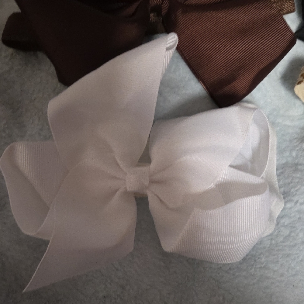 Elegant Kids Bow Headband Set - Black, Brown, White, Leopard - Picture 4 of 6